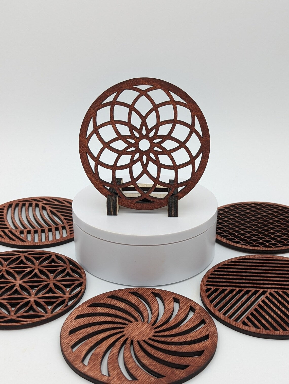 Getränkeuntersetzer Set "Zeitlos"