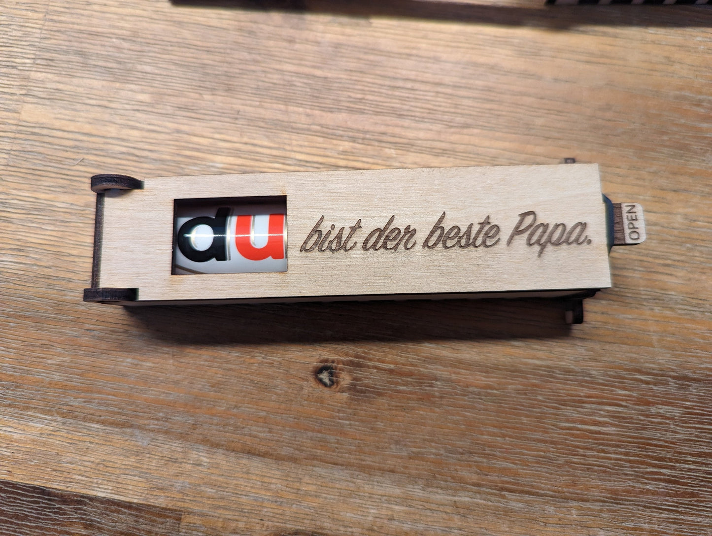 Duplo-Geschenkbox mit Foto und Wunschtext | gravierte Schokoriegel Geschenkbox inkl. Duplo | Kleines Geschenk, Aufmerksamkeit, Mitbringsel