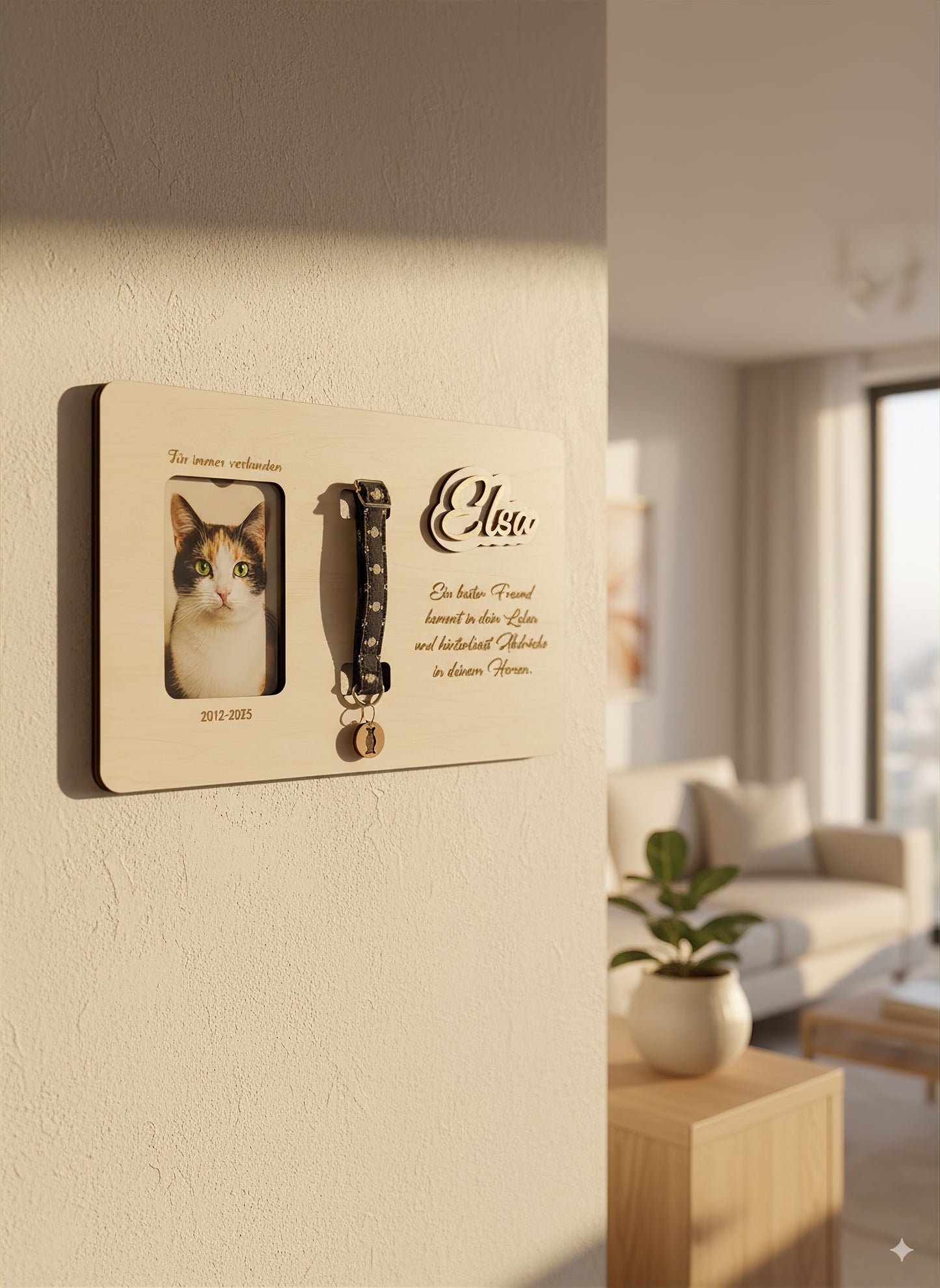 Personalisierte Haustier-Gedenkplatte | Hundetrauer, Fotogravur, Name, Lebensdaten, individueller Spruch, Hundebesitzer Geschenk