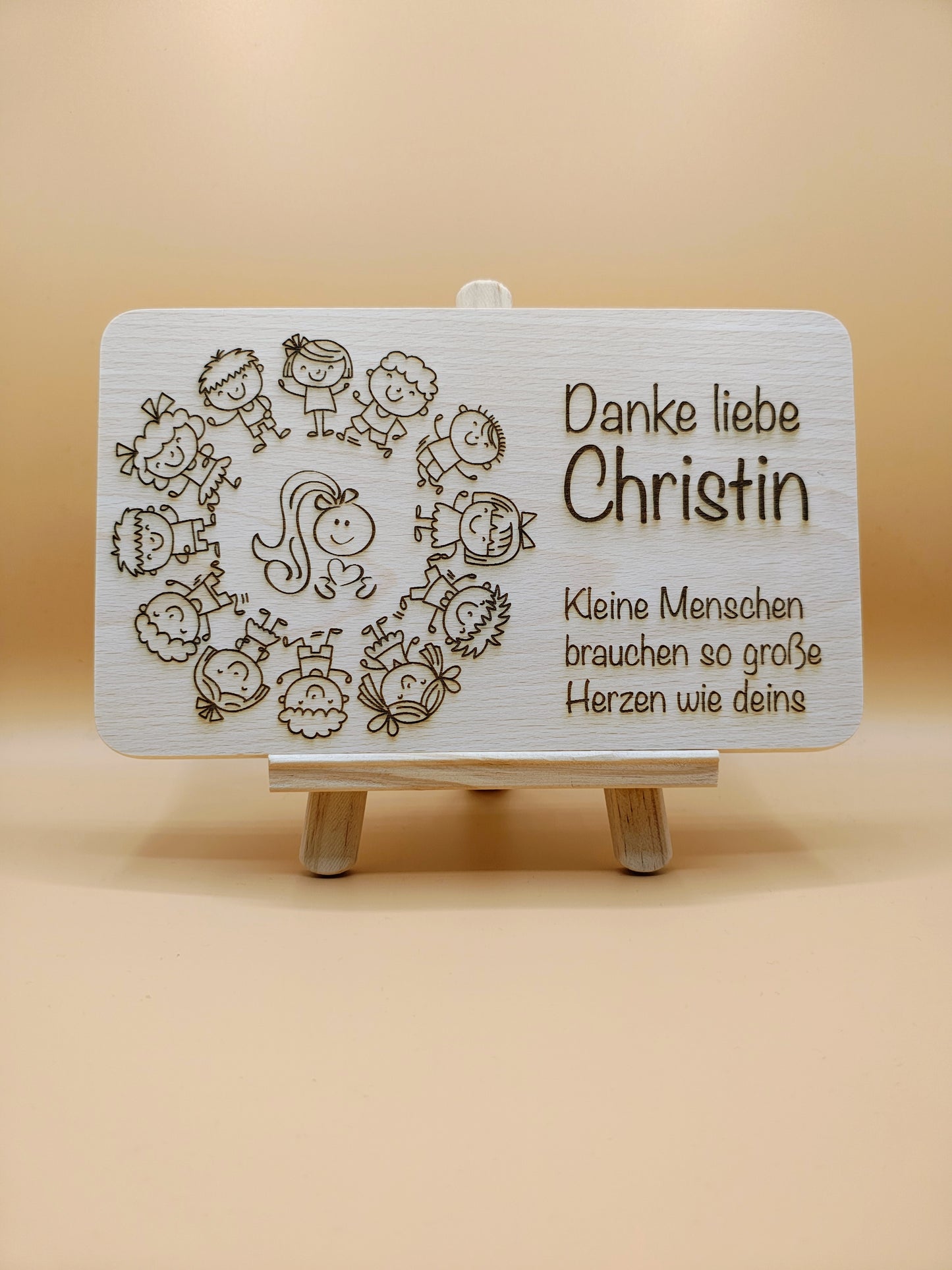 Frühstücksbrett personalisiertes Holzbrett mit Gravur, Geschenk zum Geburtstag, Muttertag, Weihnachten, Erzieher Abschied, Schneidebrett