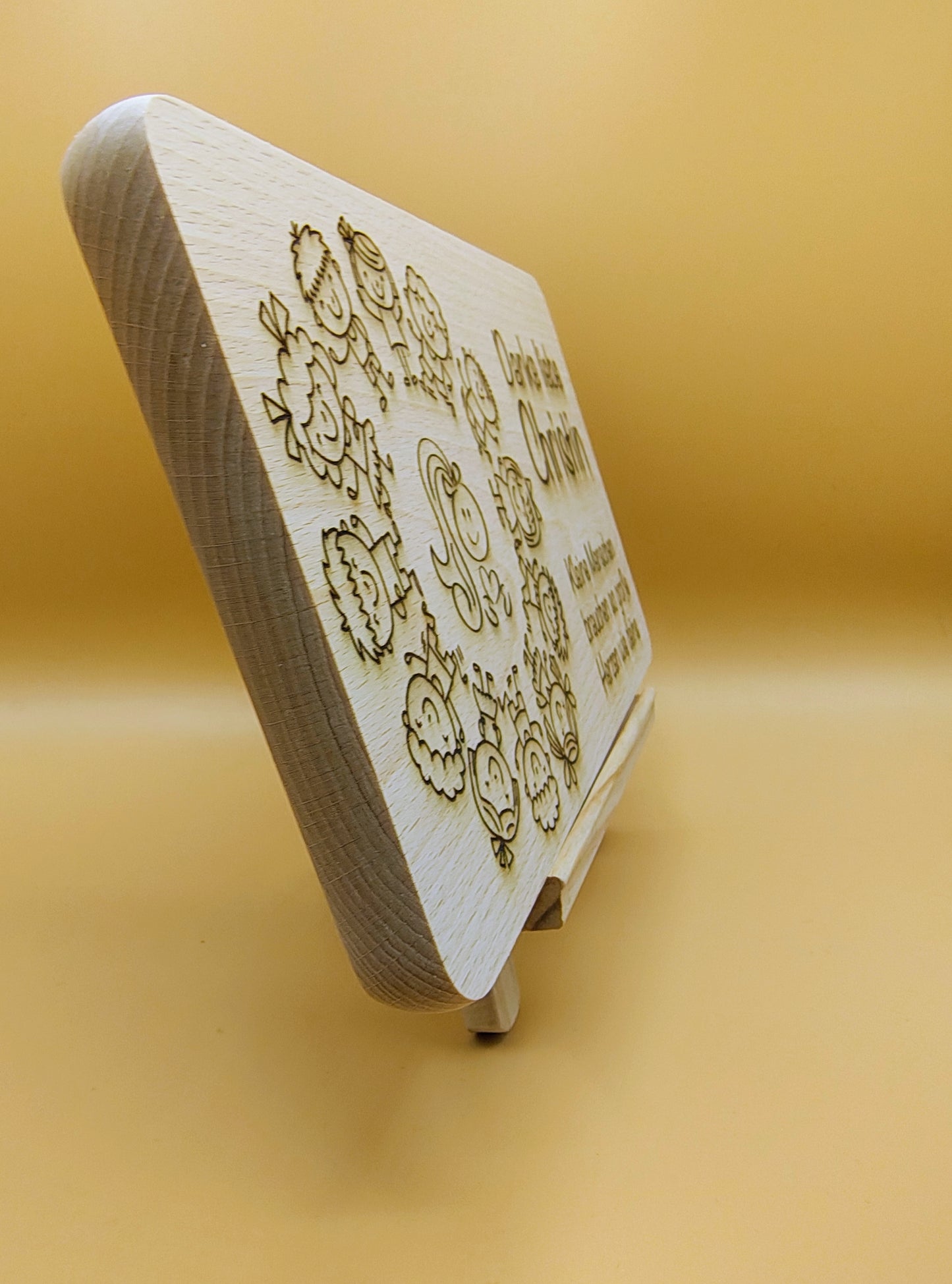 Frühstücksbrett personalisiertes Holzbrett mit Gravur, Geschenk zum Geburtstag, Muttertag, Weihnachten, Erzieher Abschied, Schneidebrett