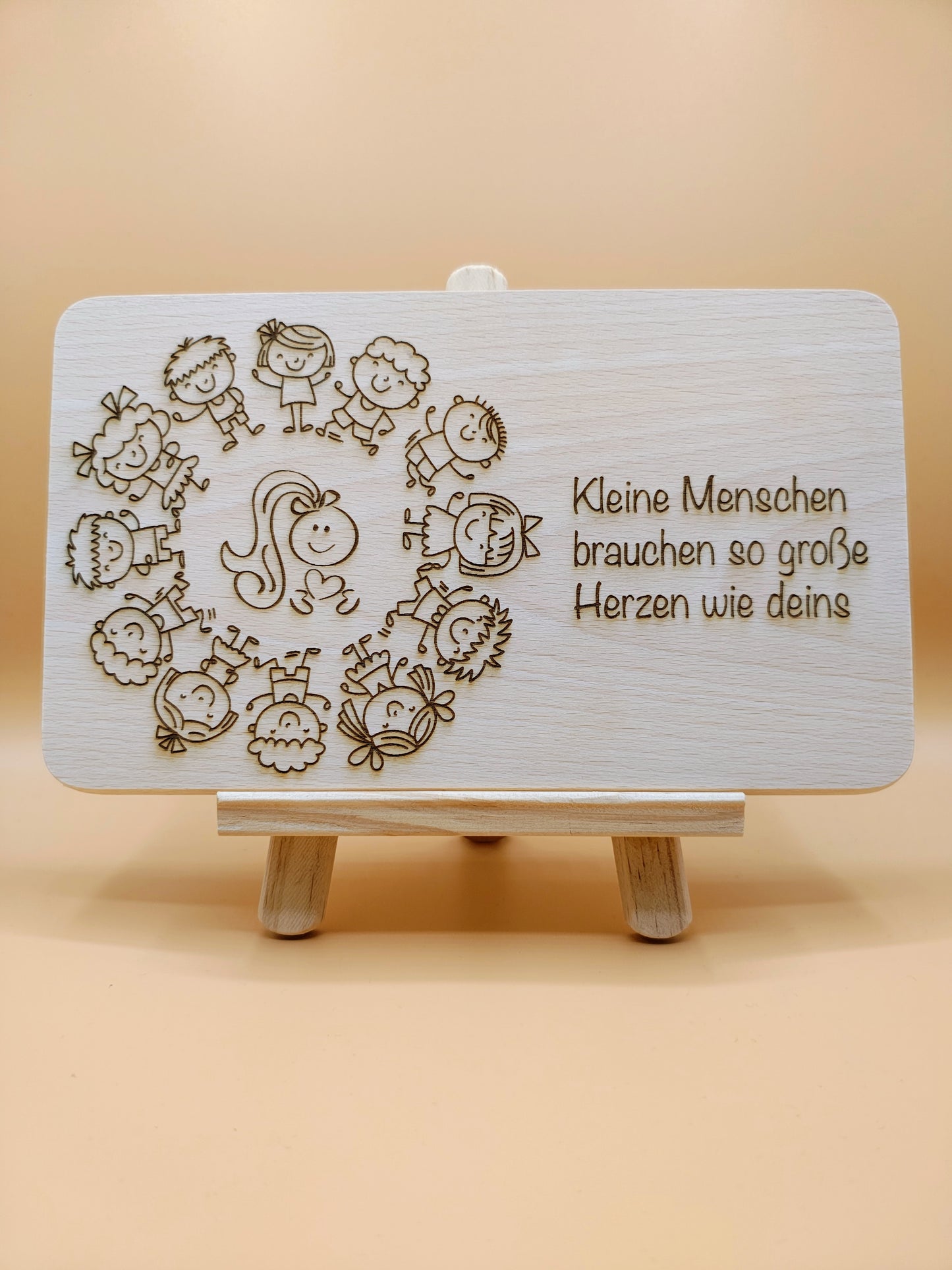 Frühstücksbrett personalisiertes Holzbrett mit Gravur, Geschenk zum Geburtstag, Muttertag, Weihnachten, Erzieher Abschied, Schneidebrett