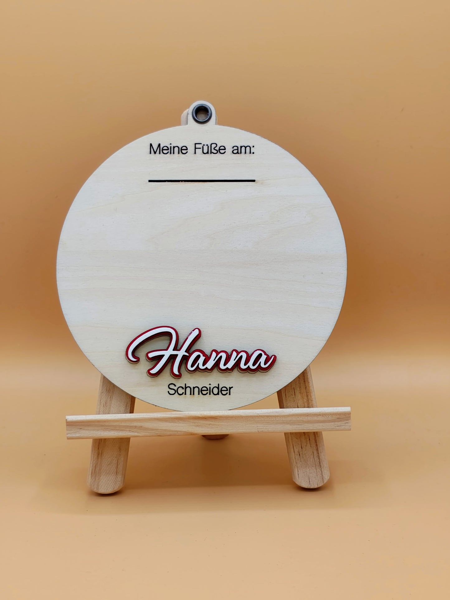 Newborn Holzschild mit graviertem Name & Geburtsdaten, 3er Set, Baby Geburtsschild, Dekoration Babyzimmer, Geschenk zur Geburt,Holzplättchen