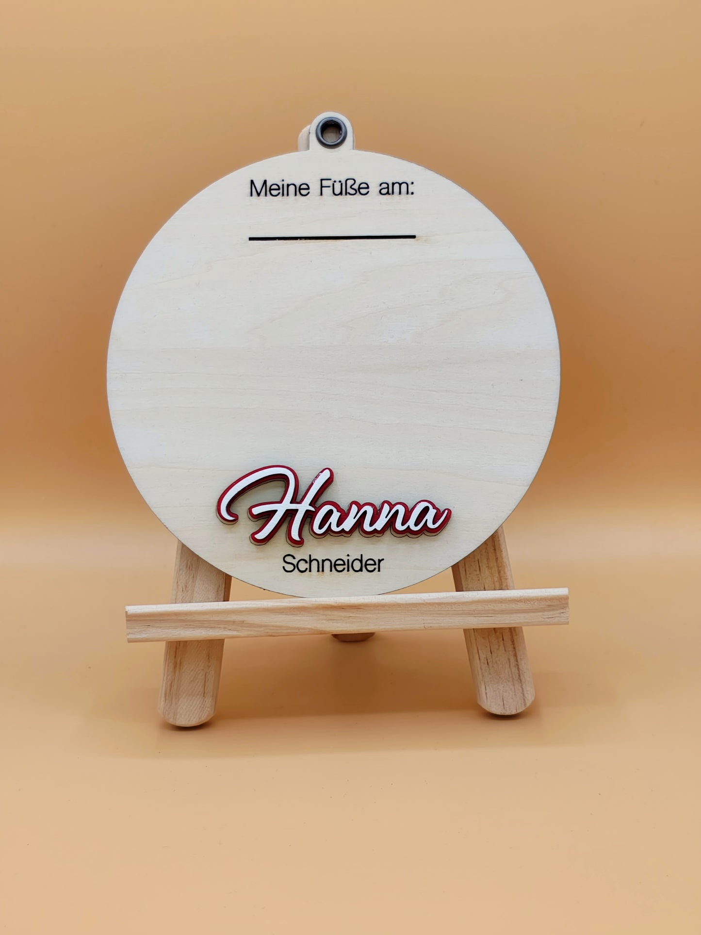 Newborn Holzschild mit graviertem Name & Geburtsdaten, 3er Set, Baby Geburtsschild, Dekoration Babyzimmer, Geschenk zur Geburt,Holzplättchen