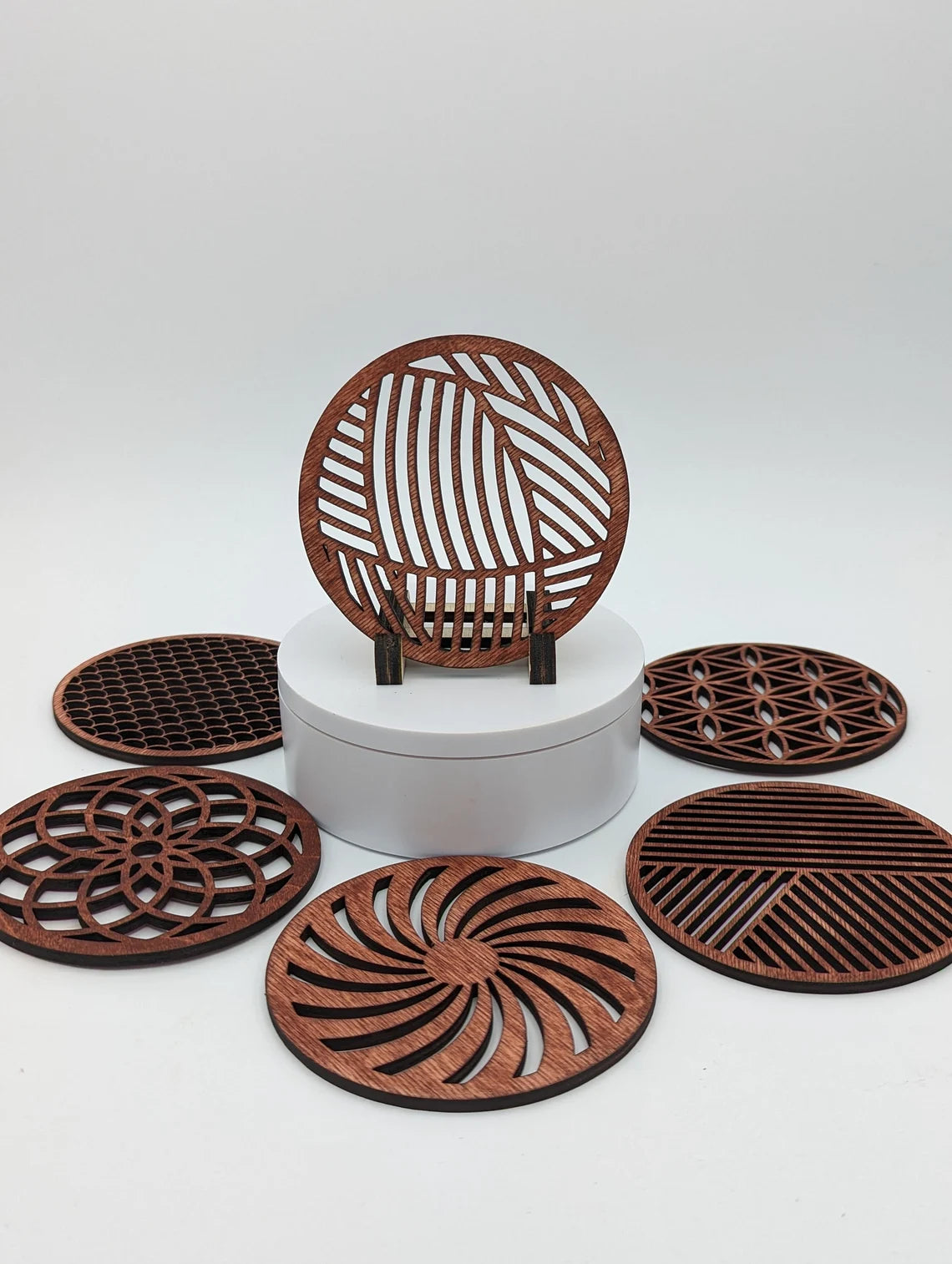 Getränkeuntersetzer Set "Zeitlos"