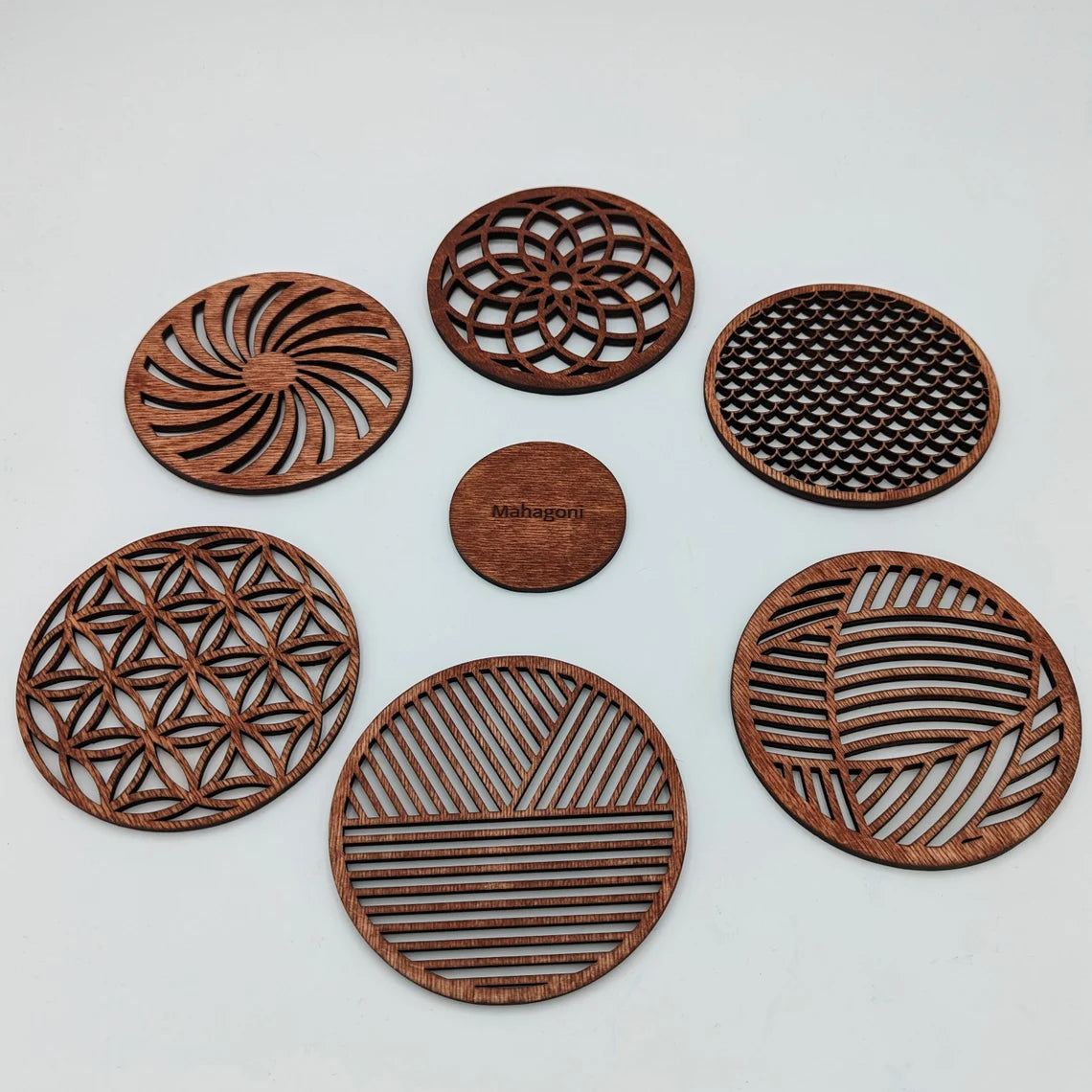 Getränkeuntersetzer Set "Zeitlos"