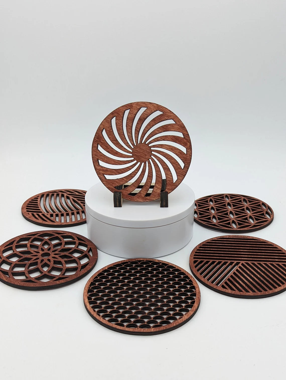 Getränkeuntersetzer Set "Zeitlos"