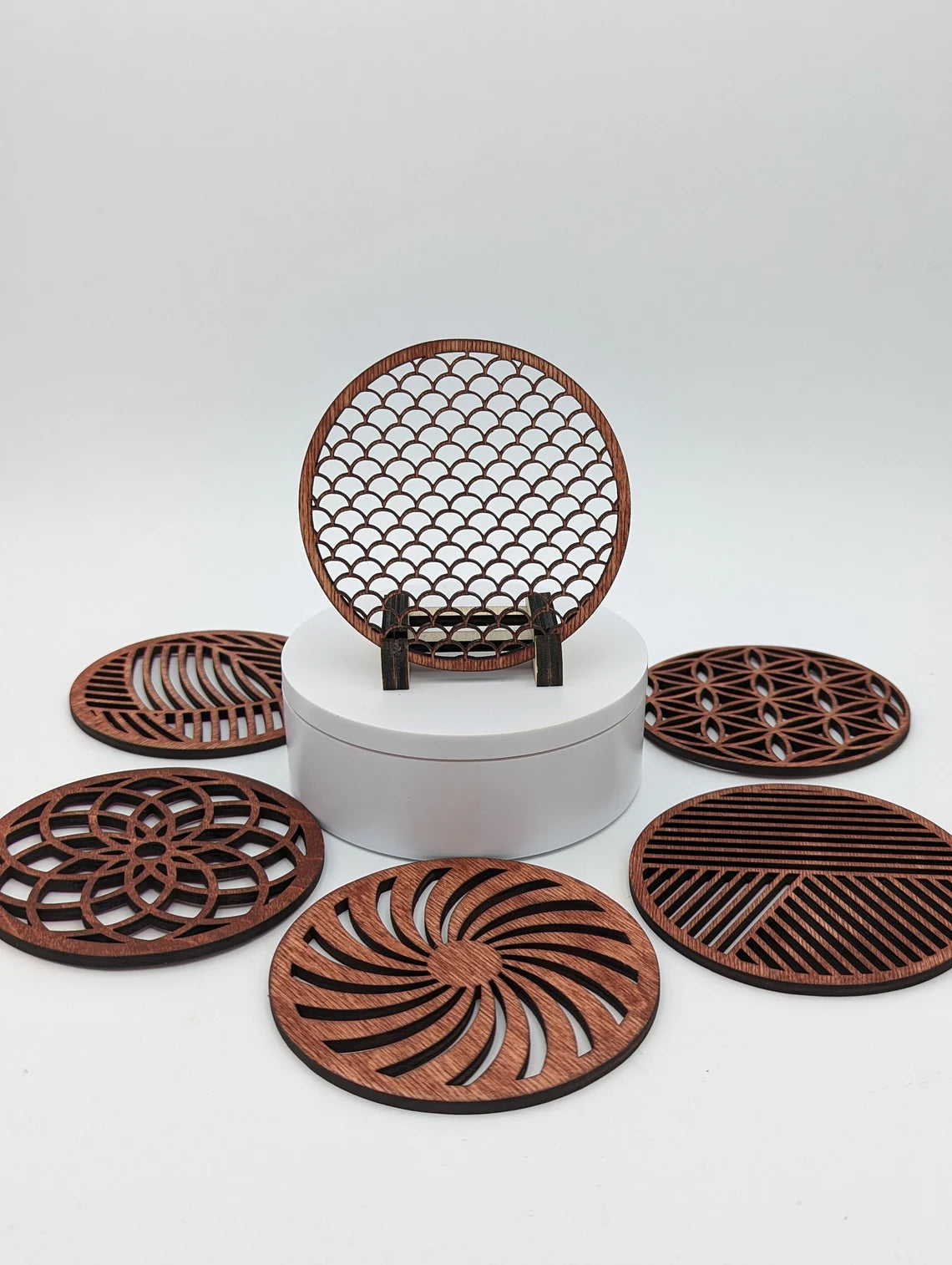 Getränkeuntersetzer Set "Zeitlos"